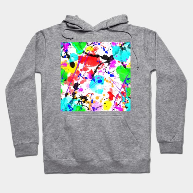 Brush strokes, neon colors Hoodie by ilhnklv